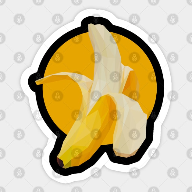 Lowpoly Banana Sticker by littlefrog